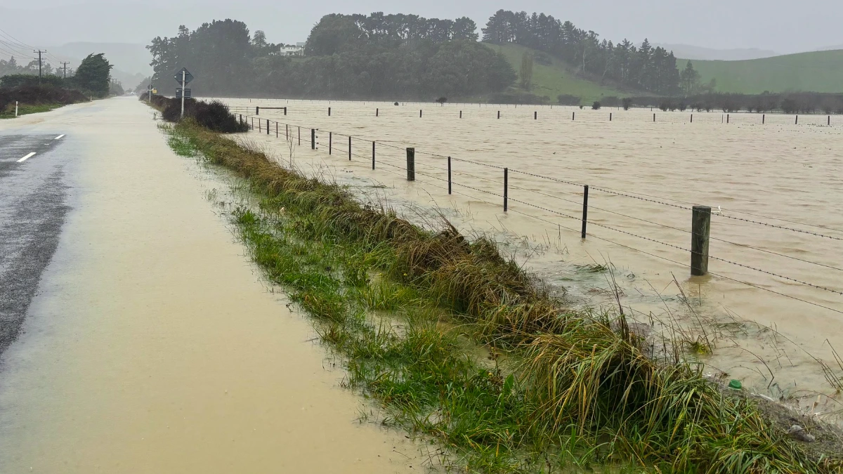 Floods in Christchurch, New Zealand on May 1, 2025