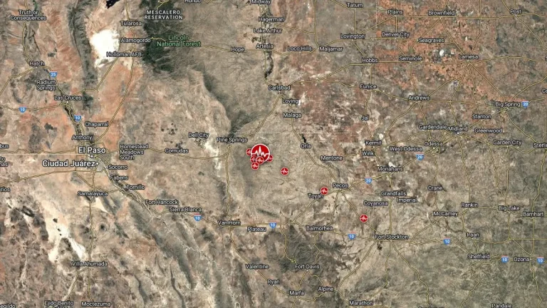 M5.4 earthquake may 4 2025 west texas location map f
