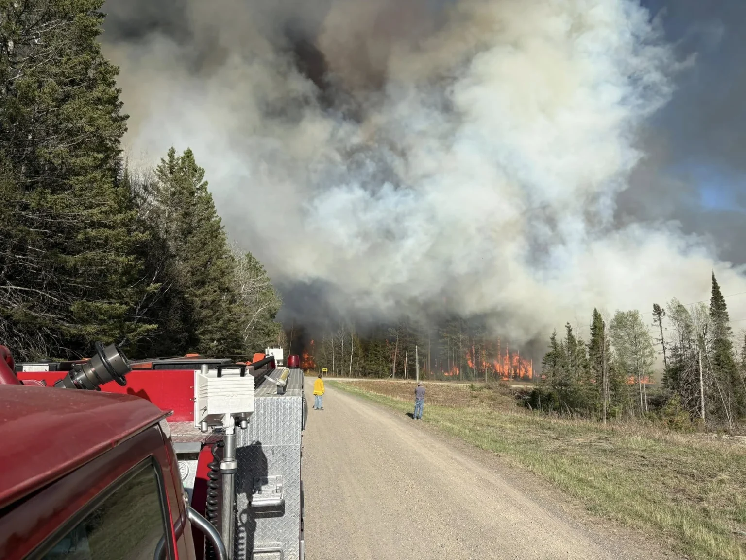 Munger Shaw Fire in Minnesota on May 14, 2025