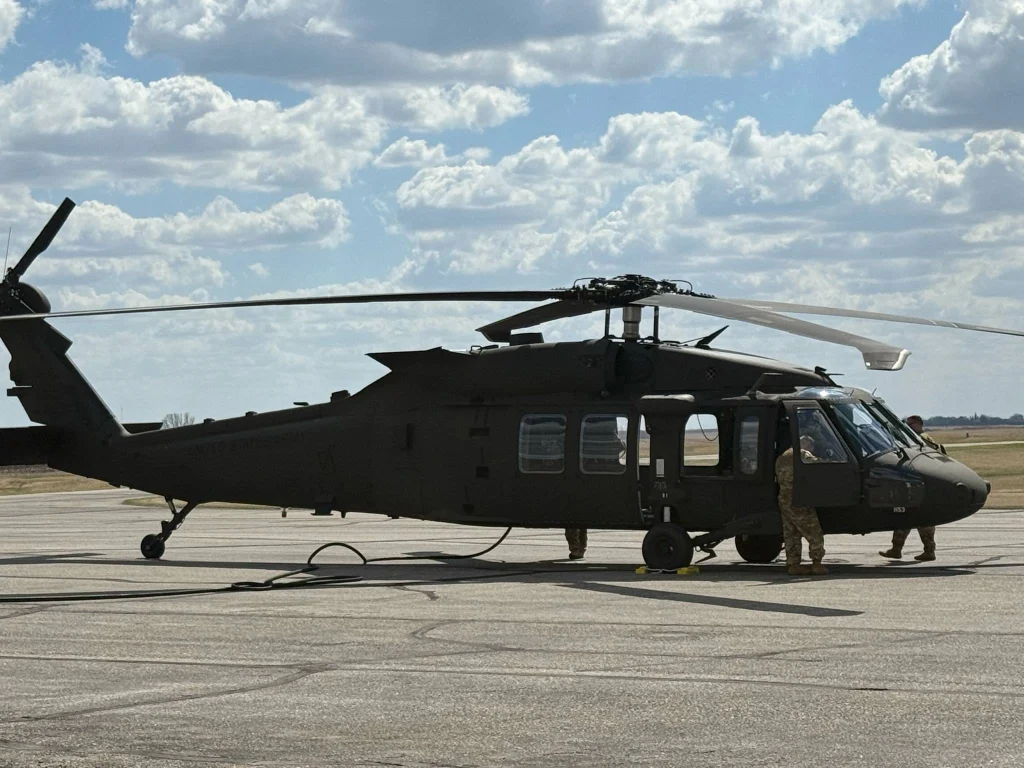 Aerial firefighting operation on Turtle Mountain area. Image credit: Turtle Mountain Tribe