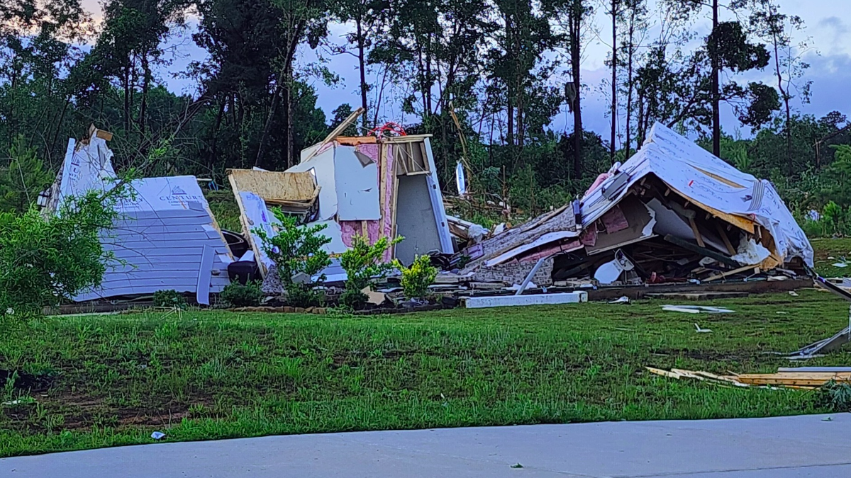 Tornado damage in Henry County Georgia on Friday, May 29, 2025