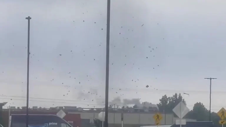 Tornado near Jackson Airport on May 20, 2025