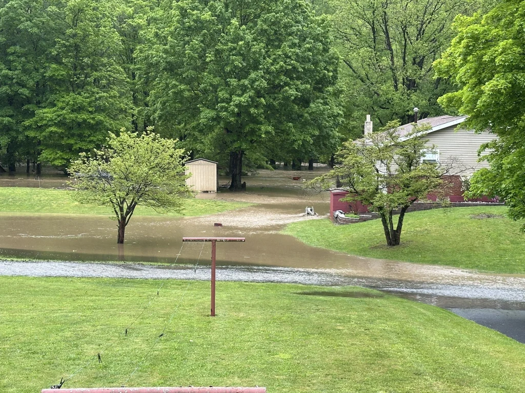 Flooding in Allegany County, Maryland on May 13, 2025. Credit: Barton Hose Company No. 1
