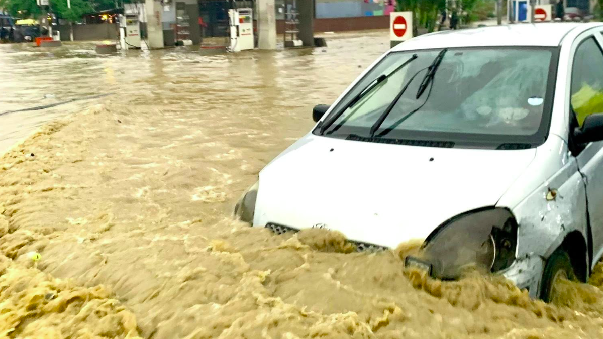 Flooding in Kinshasa on June 14, 2025