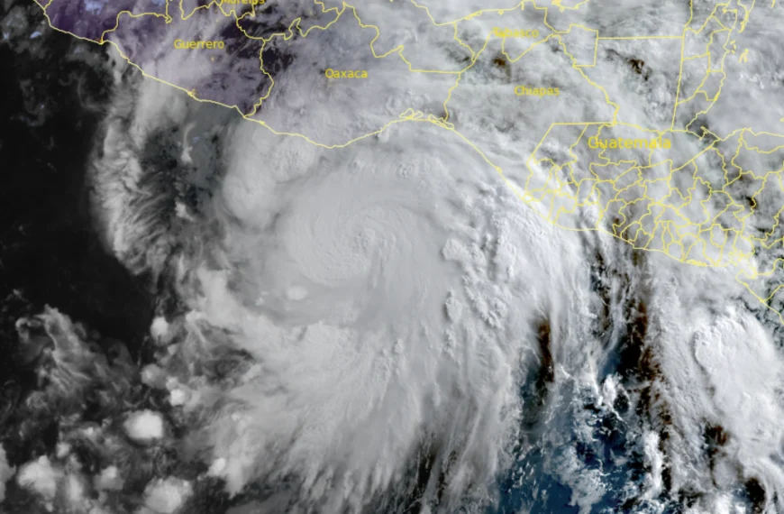 Satellite image of Hurricane Erick. Credit GOES-19, RAMMB/CIRA, The Watchers. Acquired at 12:30 UTC on June 18, 2025