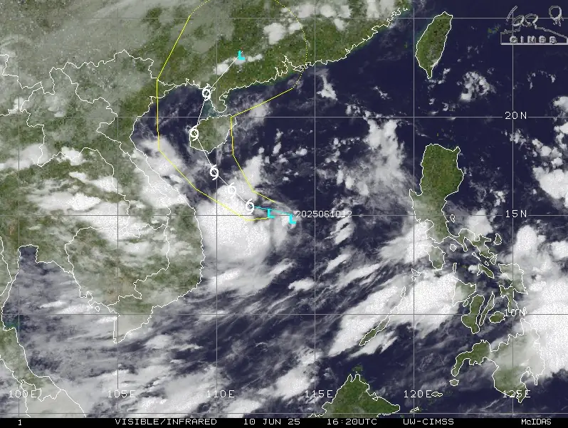 Storm 01W 1620 utc june 10 2025