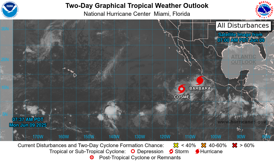 two day graphical tropical weather outlook. Credit NHC