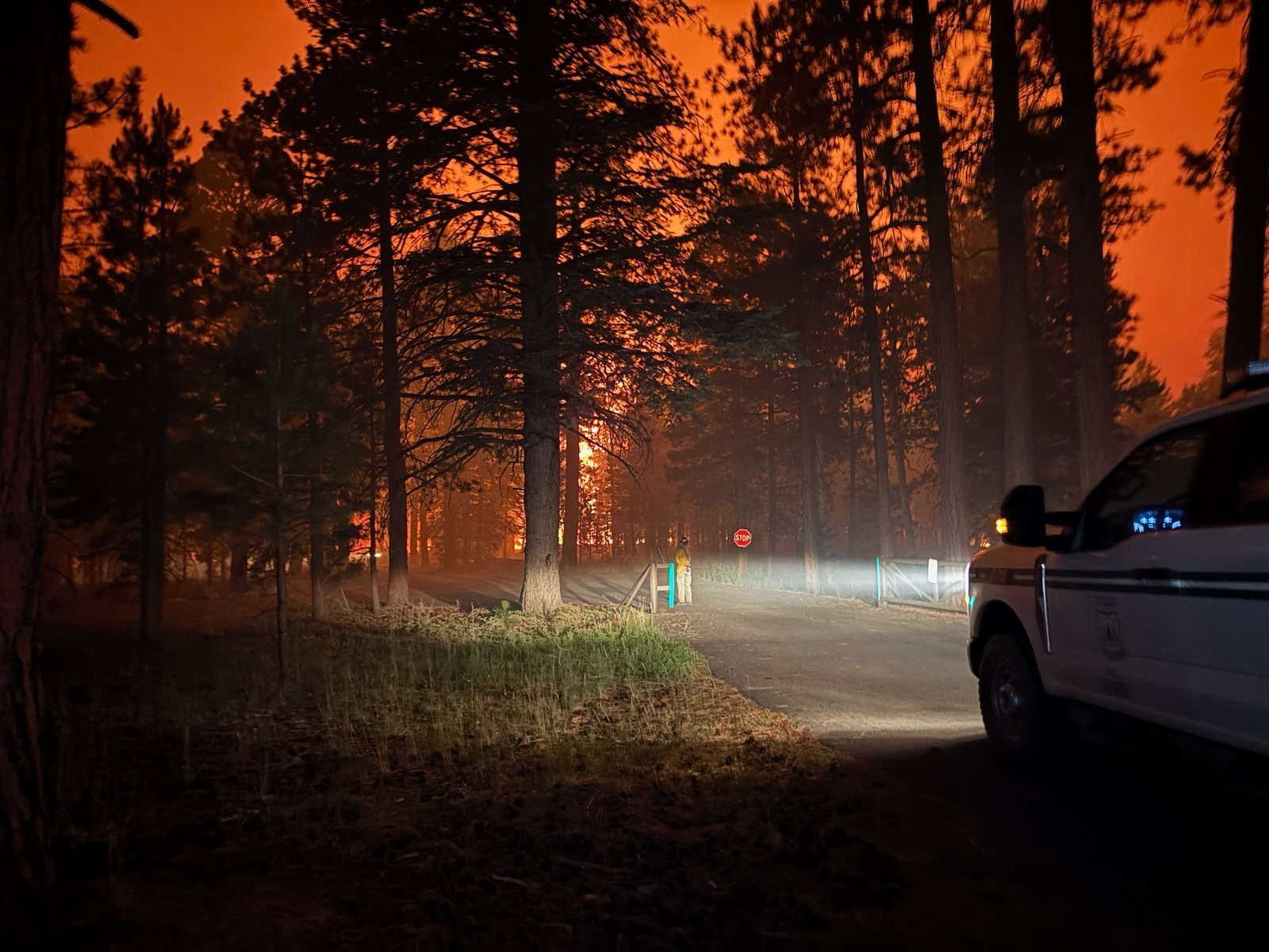Dragon Bravo fire in Arizona on July 10, 2025. Credit: NPS