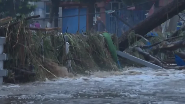 Flooding in Beijing China on July 27, 2025. Credit CCTV+