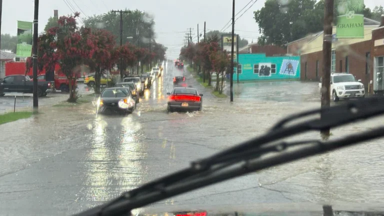Flooding in North Carolina on July 15, 2025. Credit: North Carolina's Weather Authority