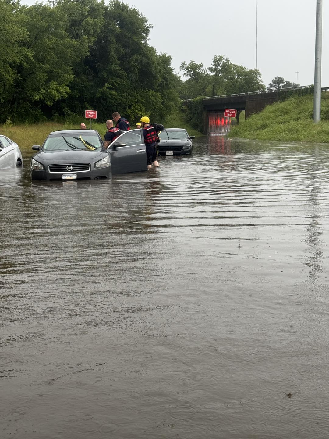 Flooding in Petersburg, Virginia, on Sunday, July 13, 2025. Credit: Petersburg Fire Rescue & Emergency Services