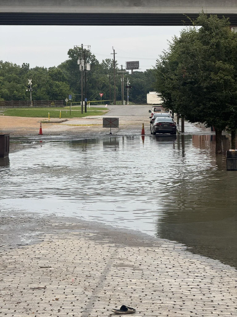 Flooding in Petersburg, Virginia, on Sunday, July 13, 2025. Credit: Petersburg Fire Rescue & Emergency Services