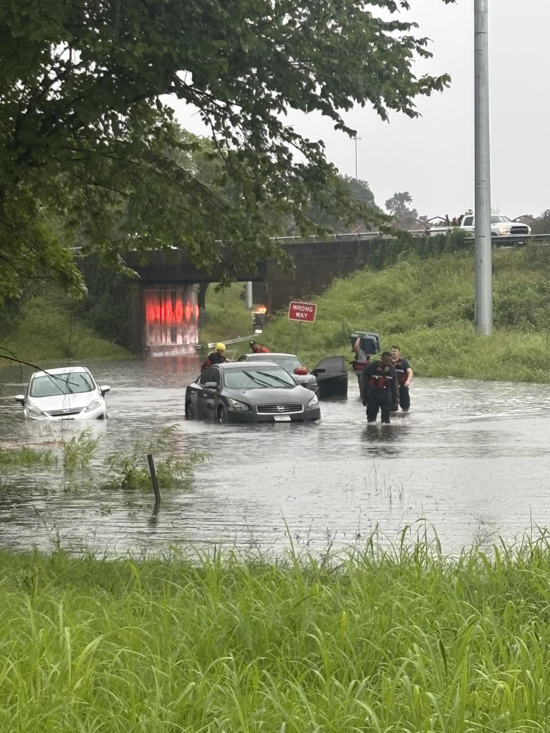 Flooding in Petersburg, Virginia, on Sunday, July 13, 2025. Credit Petersburg Fire Rescue & Emergency Services