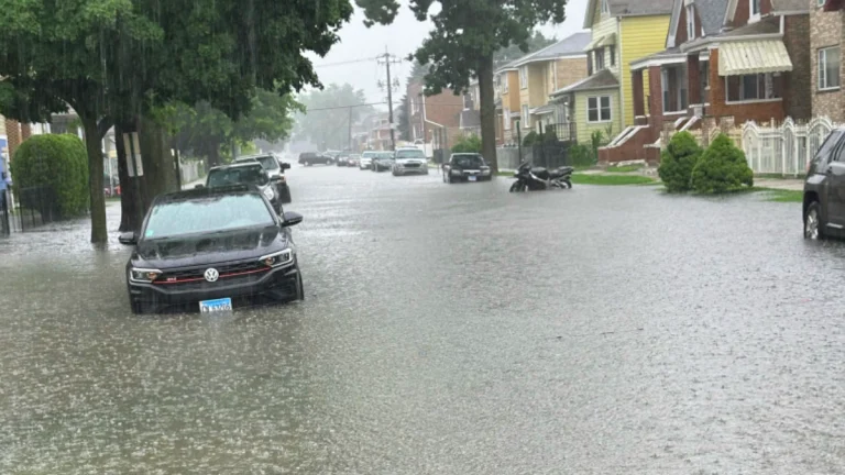 Flooding in Summit, Illinois on July 25, 2025. Credit: Summit Police Department