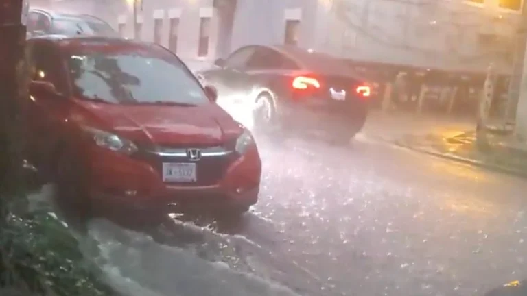 Flooding in Adams Morgan, Washington D.C. on July 9, 2025. Credit: Ami Greener