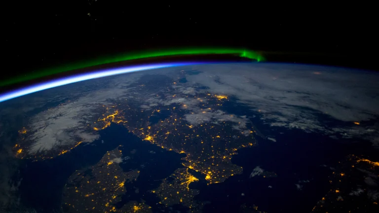 Night time image of Scandinavia taken by astronauts aboard the ISS on April 3, 2025. Credit: NASA Earth ObservatoryNight time image of Scandinavia taken by astronauts aboard the ISS on April 3, 2025. Credit: NASA Earth Observatory