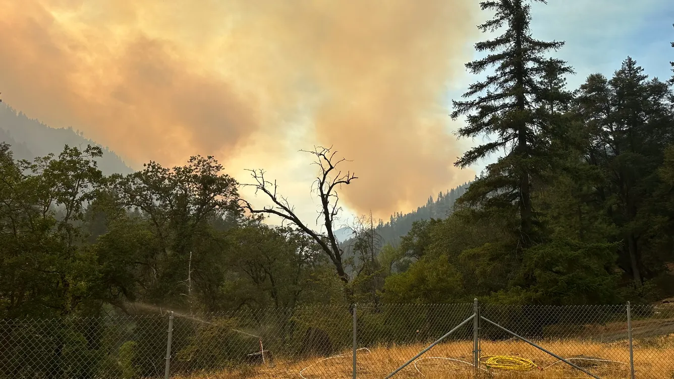 Orleans Complex Wildfire burns in Northern California. Credit: U.S. Forest Service