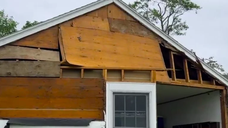 Tornado rips through homes in Phelps, Ontario County on July 7, 2025. Credit: Scott Barstow
