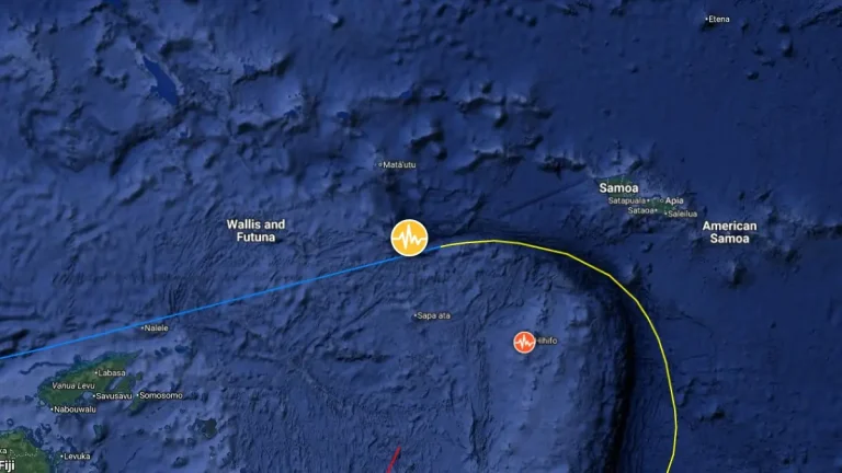 epicenter m6.6 earthquake Samoa Islands region july 24 2025