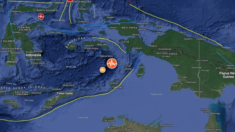 epicenter m6.7 earthquake indonesia july 14 2025 map