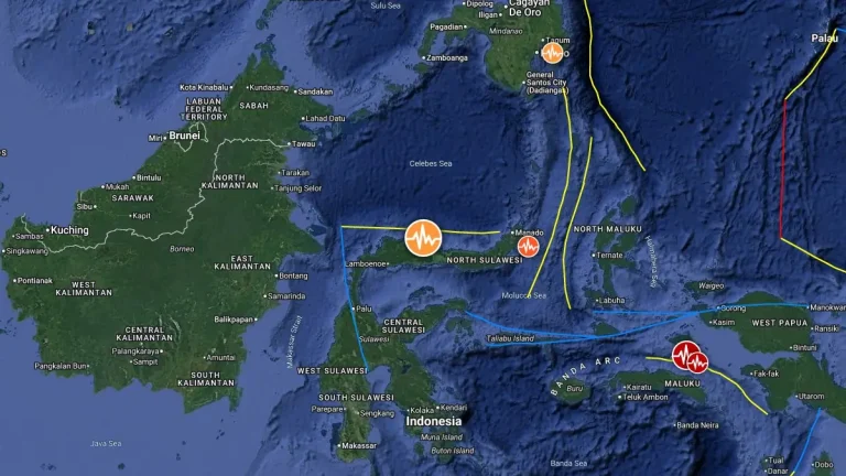 epicenter of M6.3 earthquake sulawesi indonesia july 23 2025