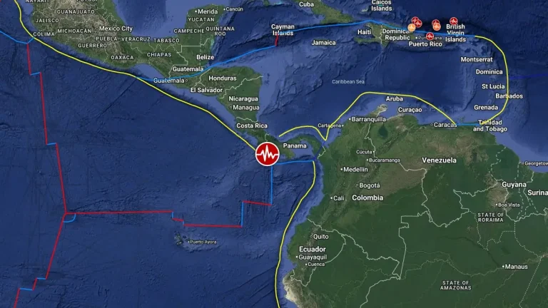 epicenter of m6-6 earthquake panama july 14 2025 map