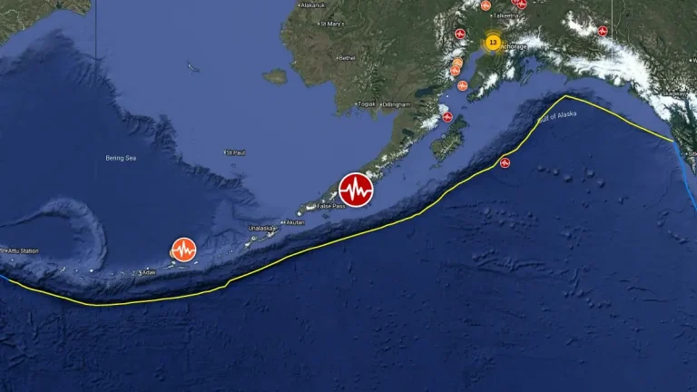 epicenter of m7.3 earthquake alaska usa july 16 2025
