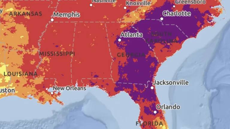 HeatRisk forecast for July 28, 2025.