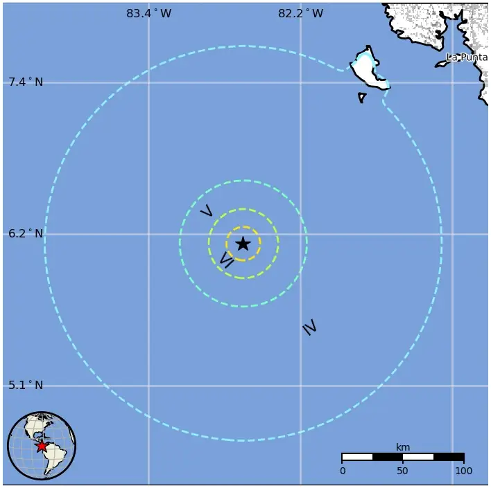 m6-2 earthquake panama july 14 2025 usgs epe