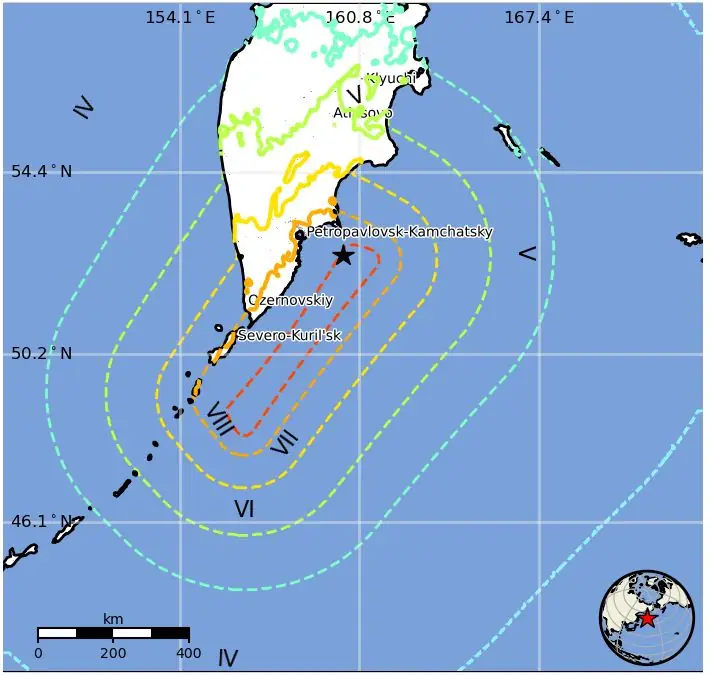 m8.8 earthquake kamchatka russia july 29 2025 usgs epe