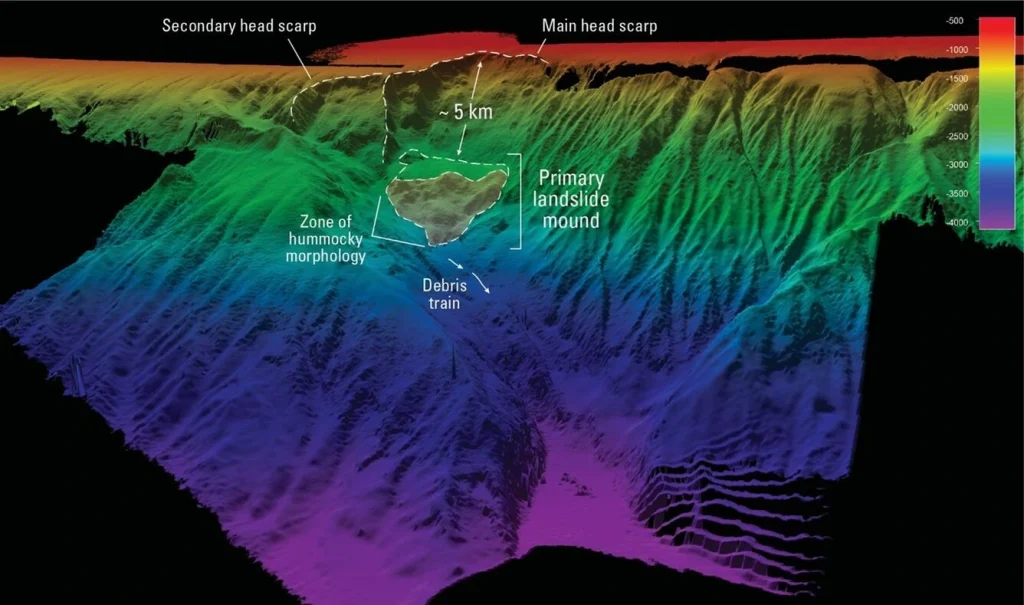 3D perspective map of the seafloor on the southern Aleutian Shelf-1