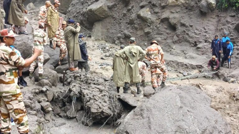 413 pilgrims rescued in Kinnaur District, Himachal Pradesh on August 6, 2025. Credit: DC Kinnaur