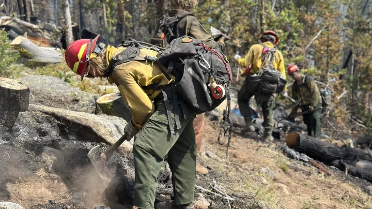 Bivens Creek fire in Montana, on August 26, 2025