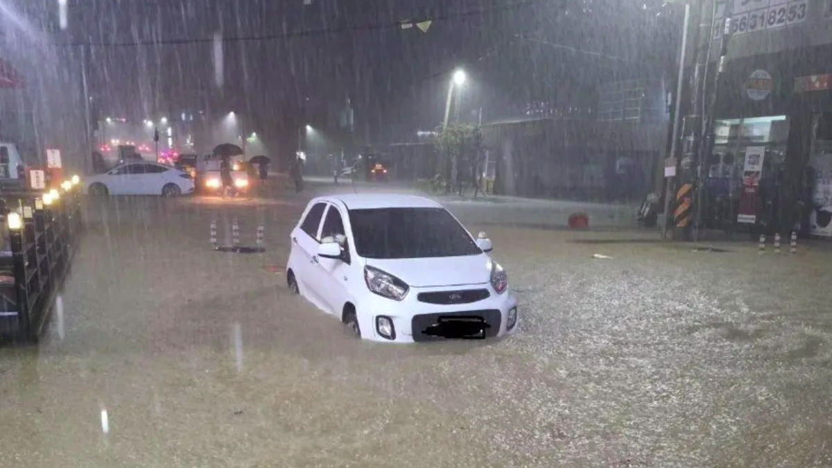 Flooding in Muan, South Korea on August 4, 2025. Credit: Arya Tamia