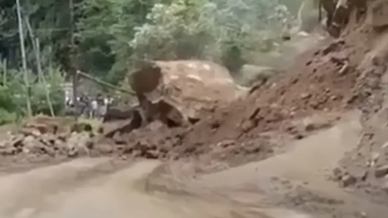 Massive rockfall blocks Balipara-Chariduar-Tawang highway in Arunachal Pradesh august 2025