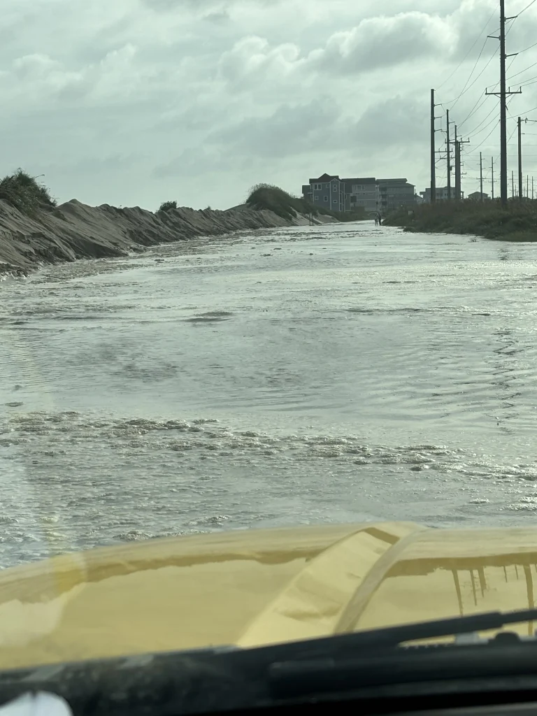 North Carolina Highway 12 closed due to Hurricane Erin On August 20, 2025. Credit: NC DOT