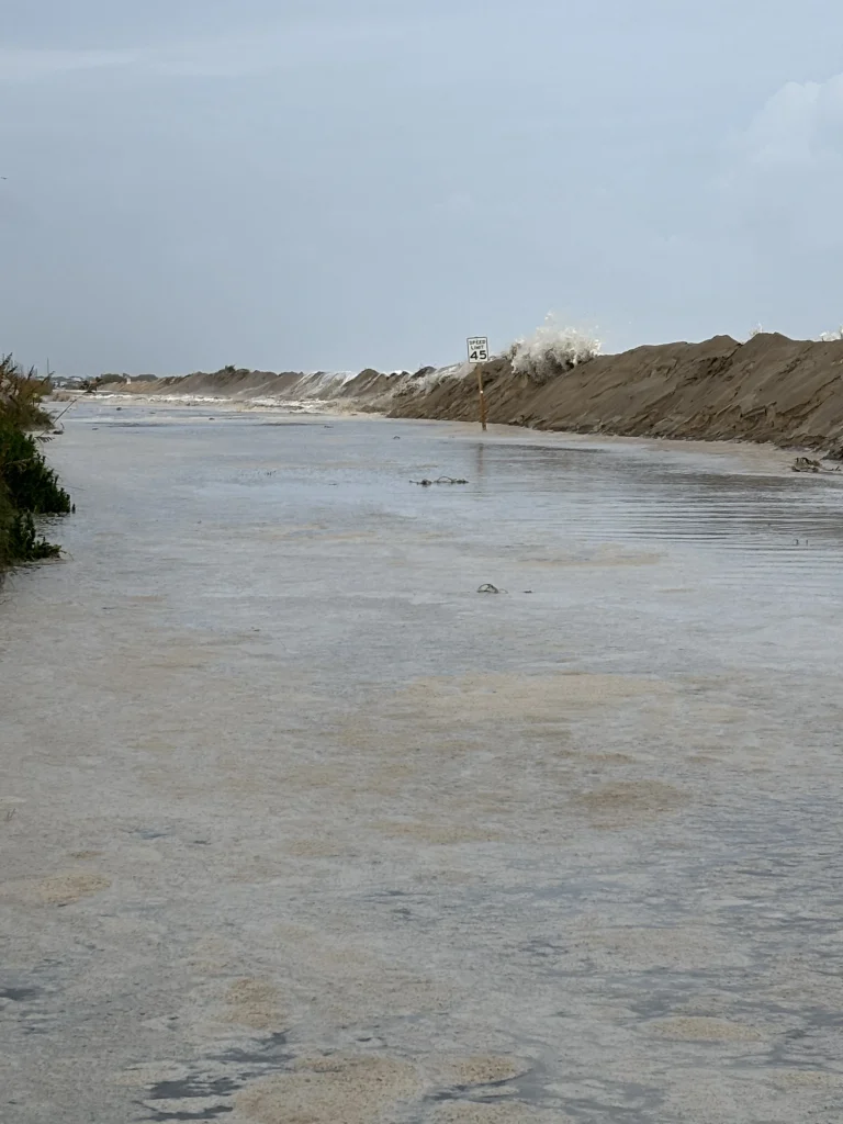 North Carolina Highway 12 closed due to Hurricane Erin On August 20, 2025. Credit: NC DOT