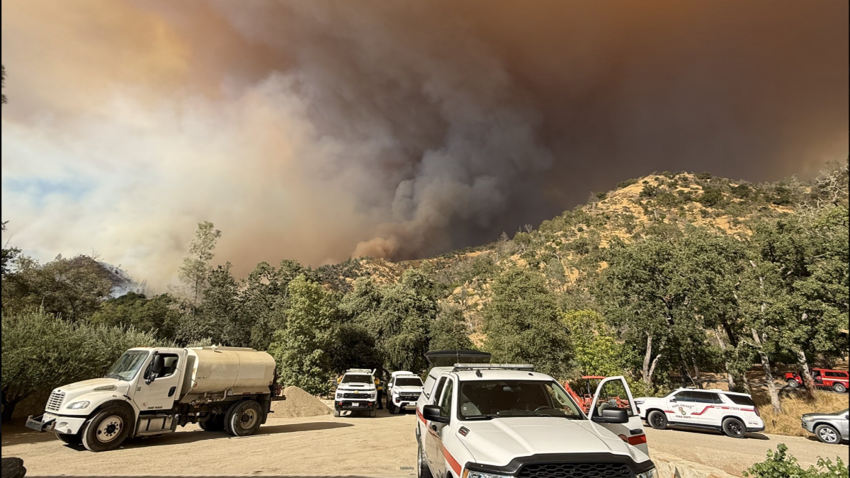 Pickett Fire in California on August 22, 2025. Credit: CalfireLNU