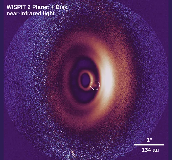 Wispit 2b planet+disk near-infrared images