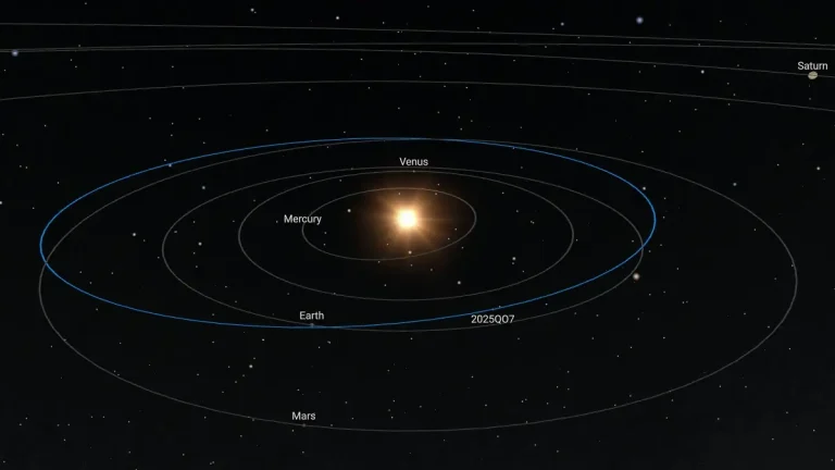 asteroid 2025 qo7 orbit diagram f