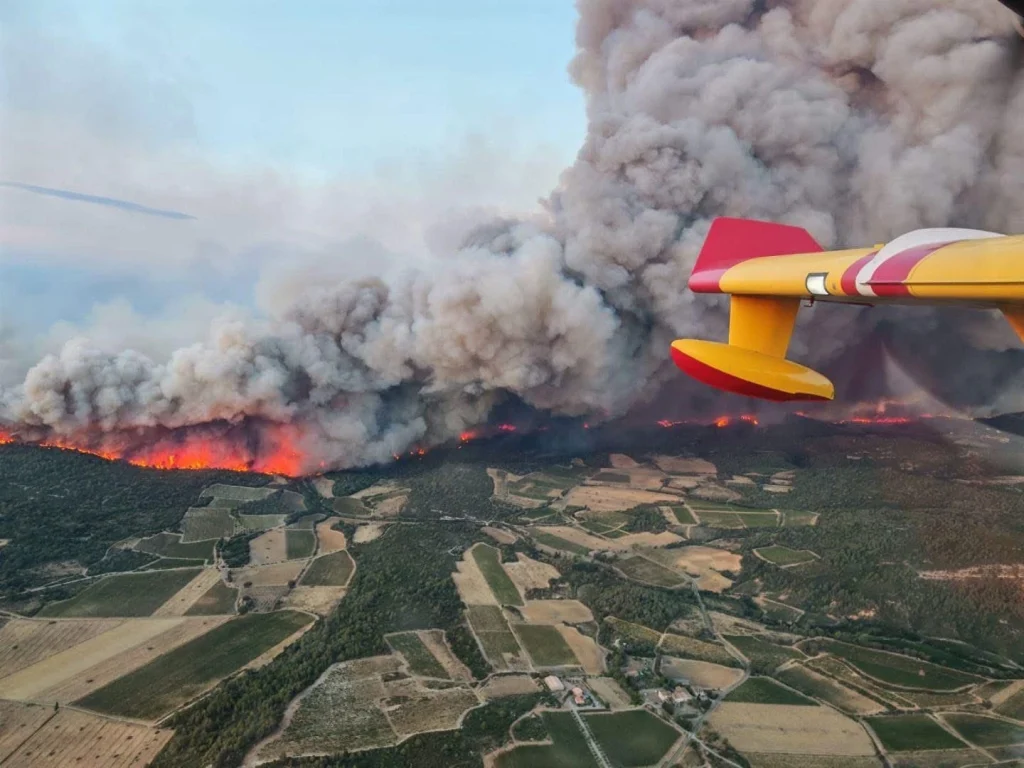 aude wildfire france august 5 2025