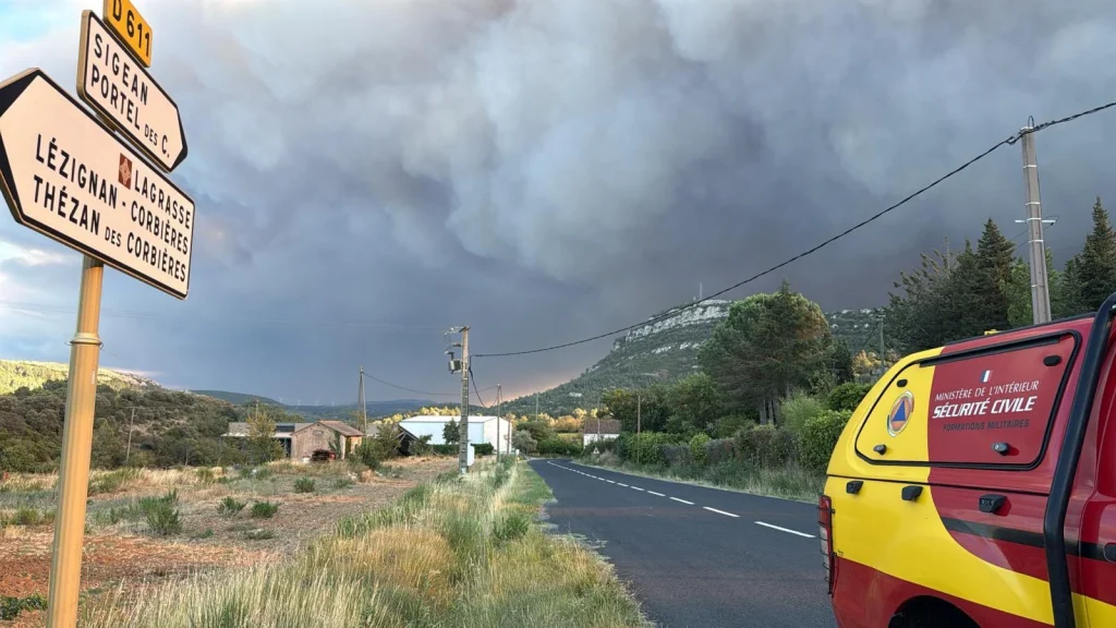 aude wildfire france august 5 2025