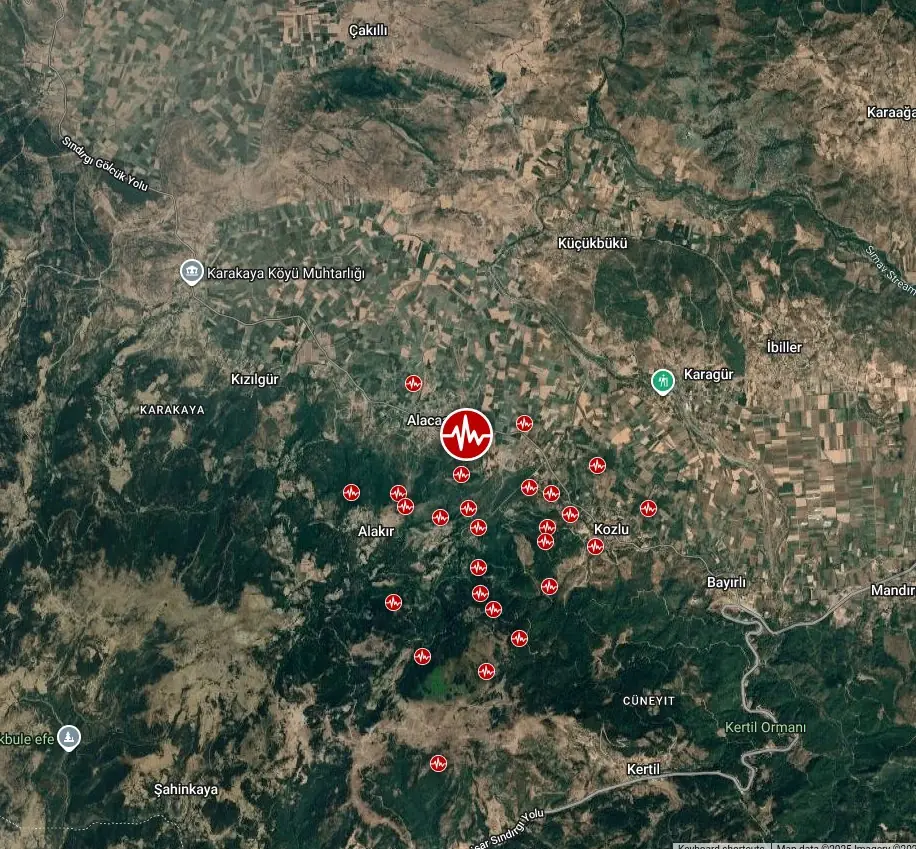 epicenter m6.1 earthquake turkey on august 10 2025 bgz