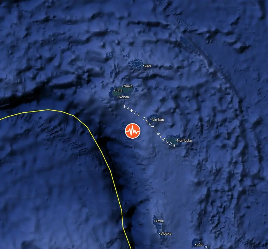 epicenter m6.2 earthquake santa cruz islands august 14 2025 bg