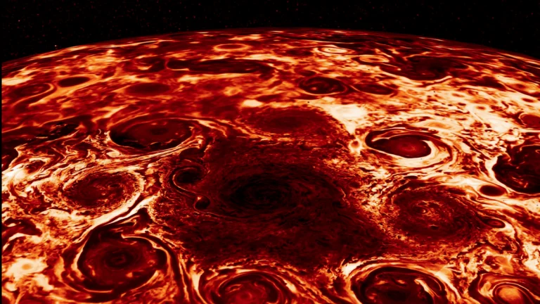 Jupiter's North Pole.