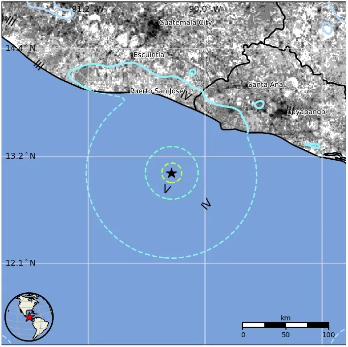 m6.0 earthquake off the coast of el salvador on august 23 2025 usgs epe