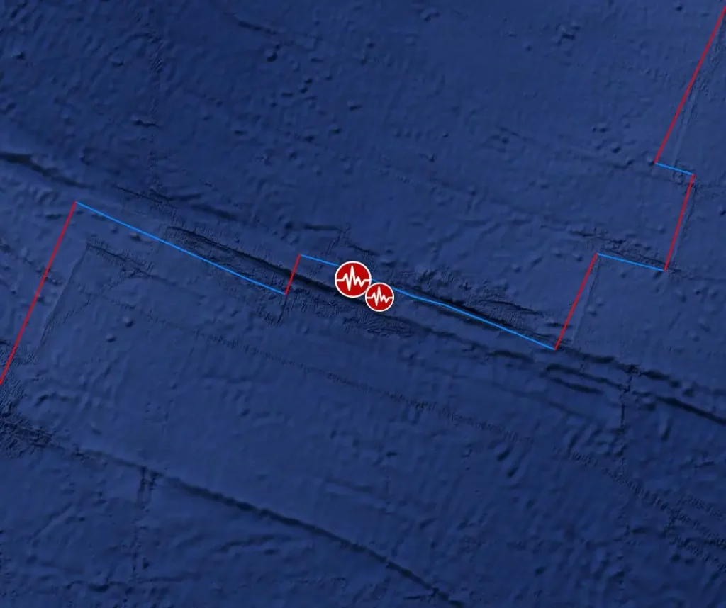 m6.4 earthquake pacific antarctic ridge august 3 2025 bg