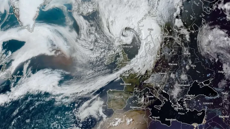 satellite image of storm floris at 1740 utc on august 4 2025