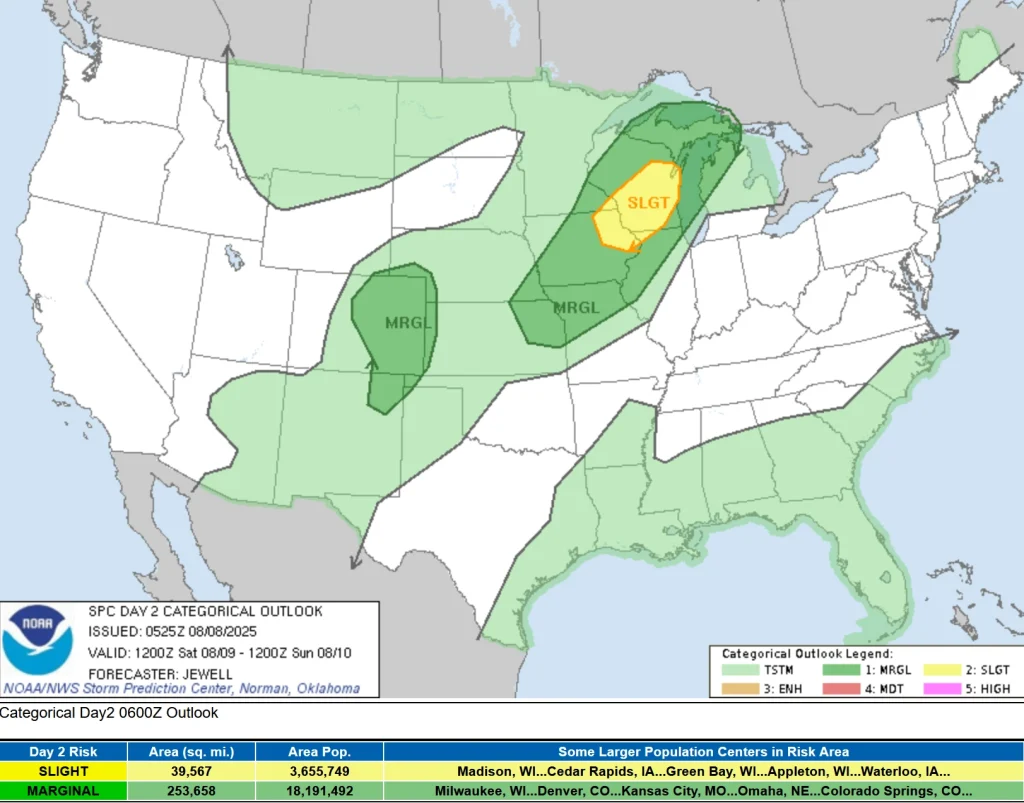 spc outlook august 8 2025 2