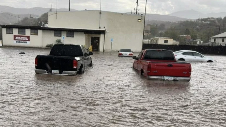 Flooding near the Civit Training center, Miami, Arizona on September 25, 2025